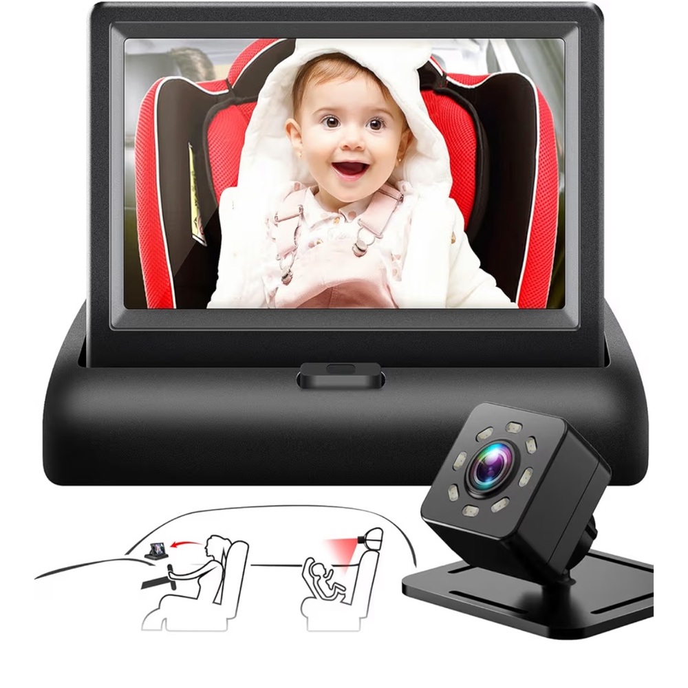 NWT Amazon Black Baby Car Monitor Camera System